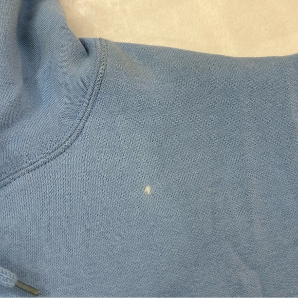 North Carolina NC Tar Heels Powder Blue Embroidered Logo Hoodie Sweatshirt Mens - Picture 12 of 14